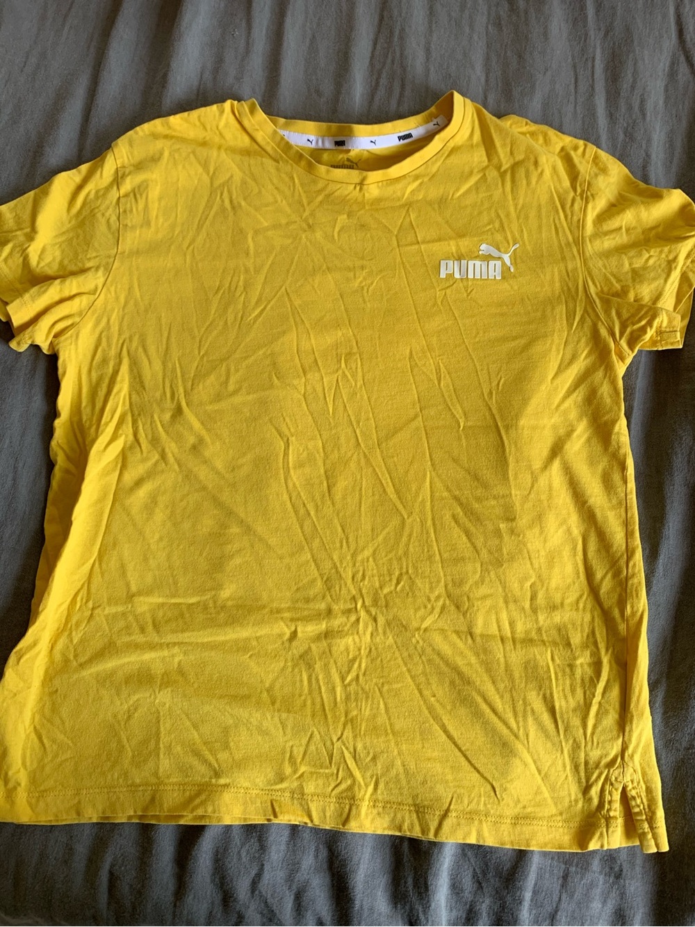 ⚡️5 for $25⚡️ Puma Bright Yellow Logo Tee M